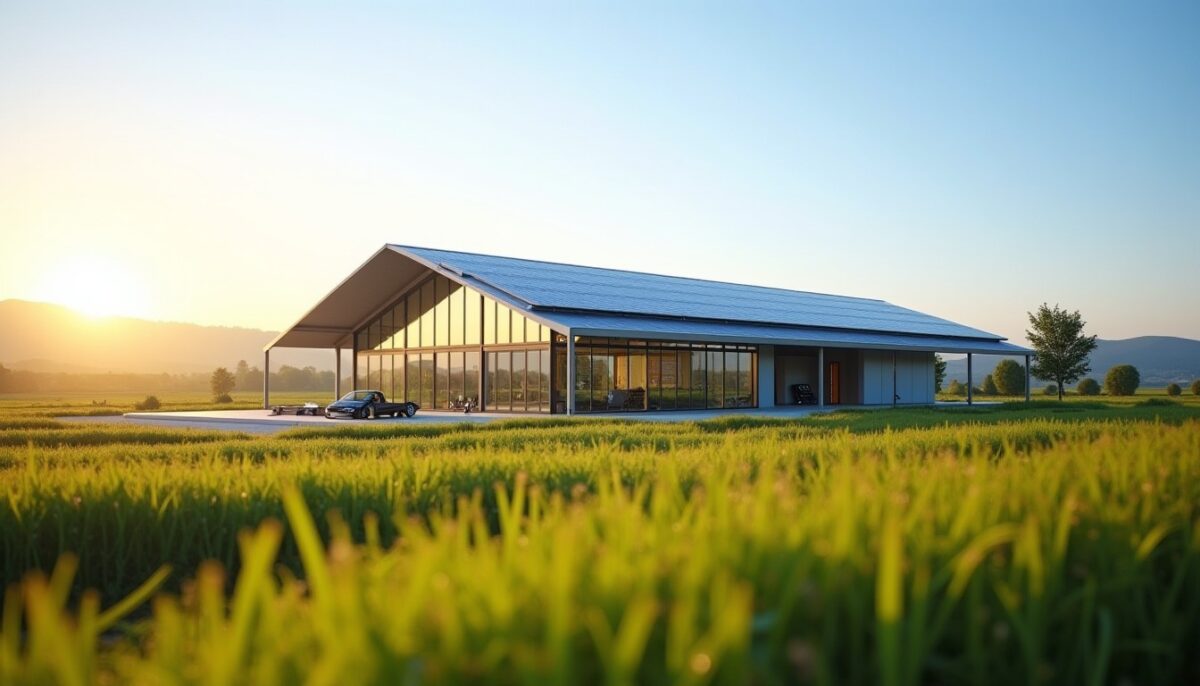 Les atouts incontournables d'un hangar monopente équipé de panneaux photovoltaïques