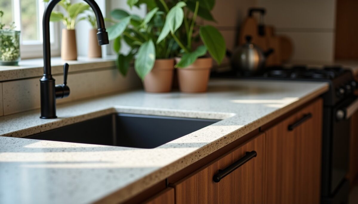 Évier de cuisine : granit ou résine, quel matériau privilégier pour allier design et durabilité ?