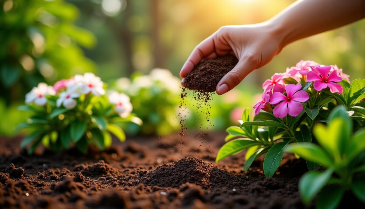 Utiliser le marc de café comme engrais naturel pour booster la croissance du laurier-rose