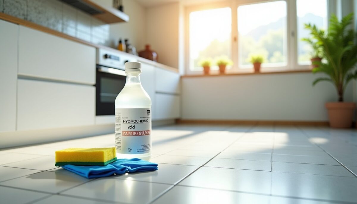 Durée d'action optimale de l'acide chlorhydrique sur le carrelage : conseils et précautions